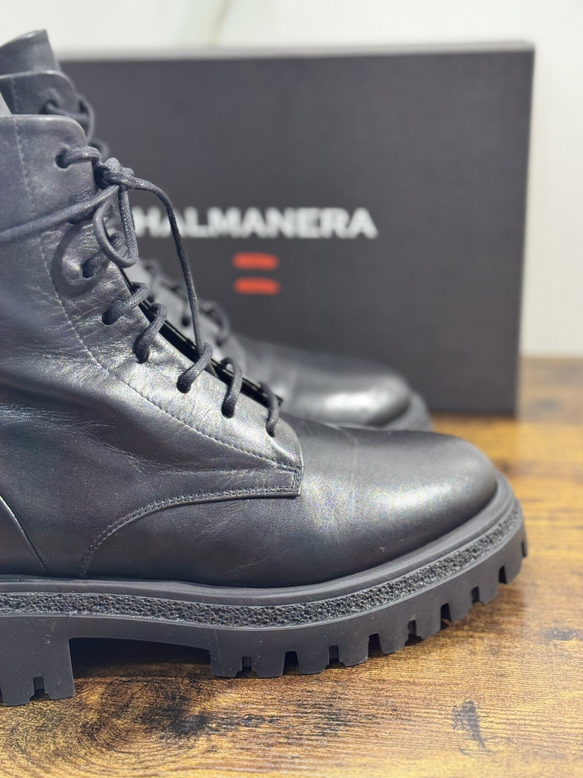 HALMANERA Biker Donna Rama Pelle Nero   Extra Light Casual Handmade Boot 38