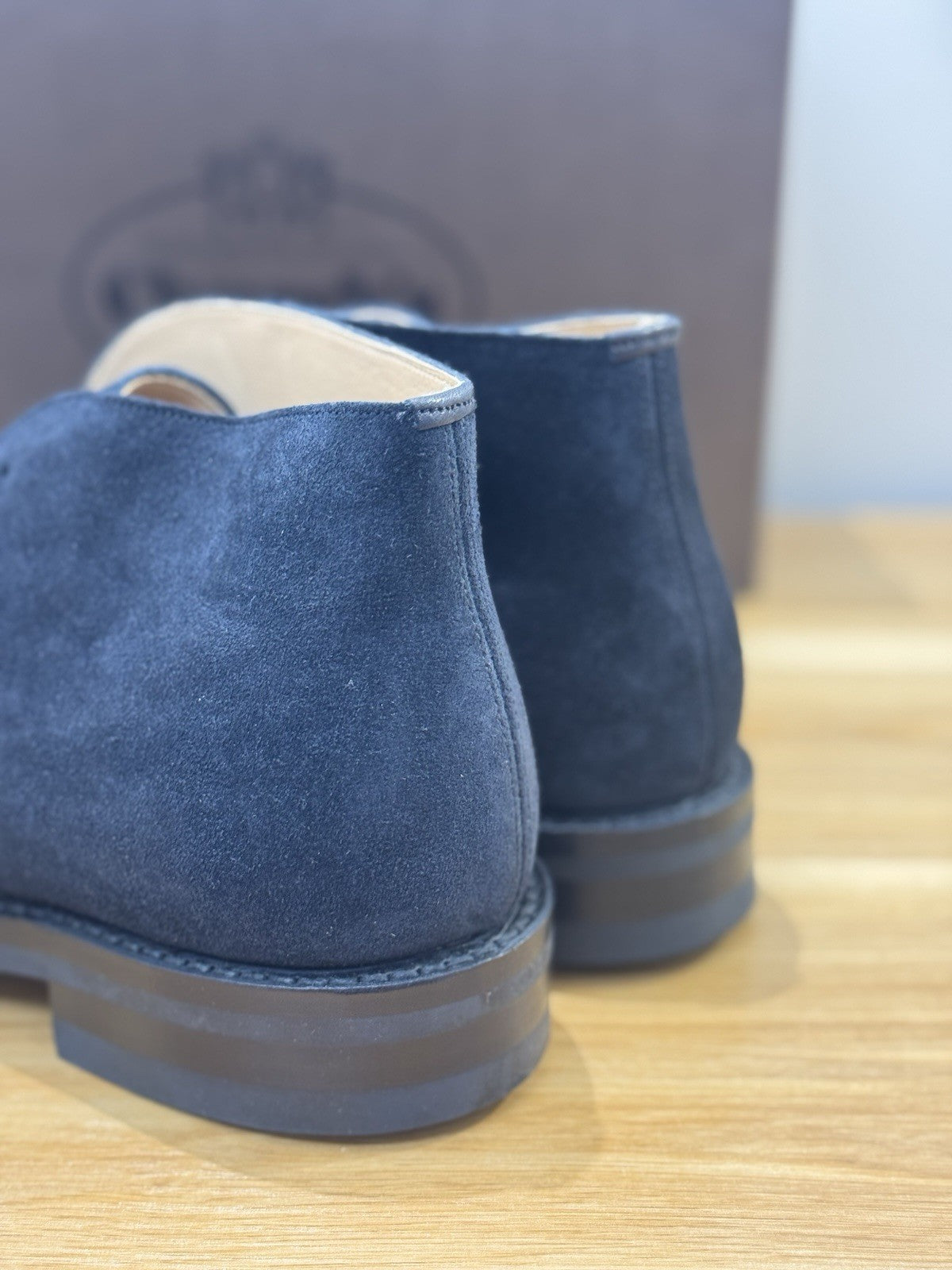 Church’s Ryder 3 81 Polacchino Suede Navy  Luxury Church’s Uomo 40