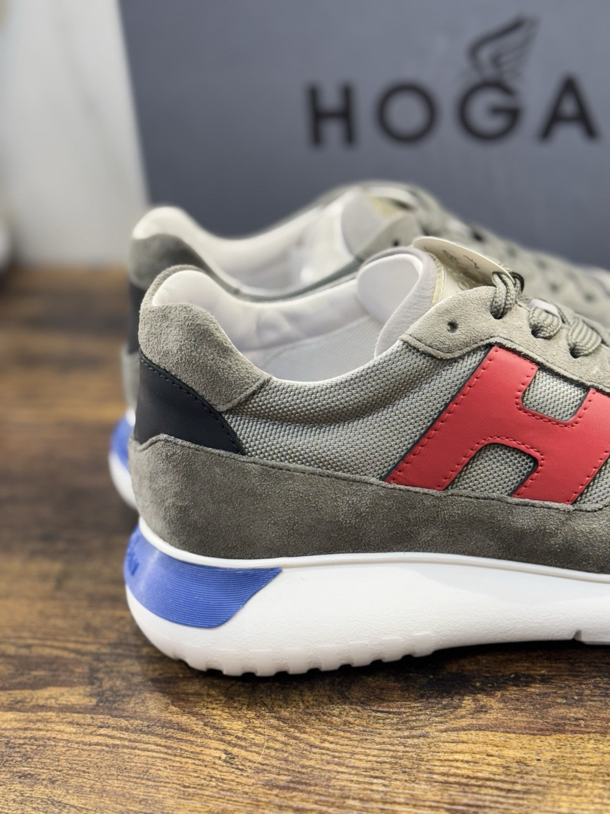 Hogan Interactive 3 Sneaker Suede Grey Memory Foam Uomo 40