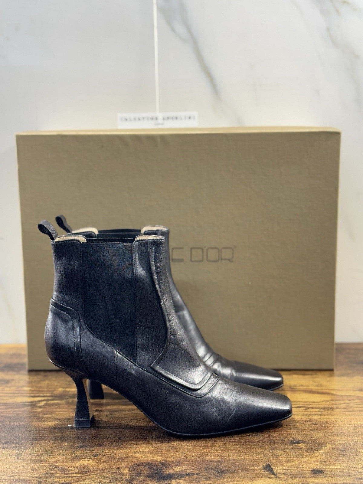 Pomme D’or Stivaletto   Pelle Nero     Casual Luxury Boot  Donna 41
