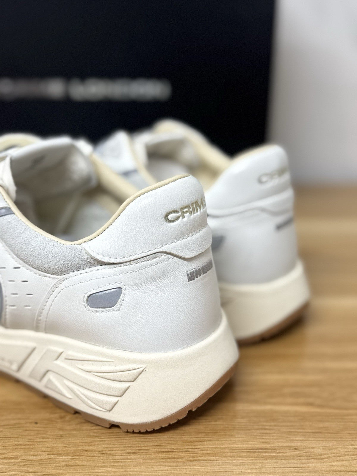 Crime London Sneaker Rush   Casual Pelle Bianca Uomo 40