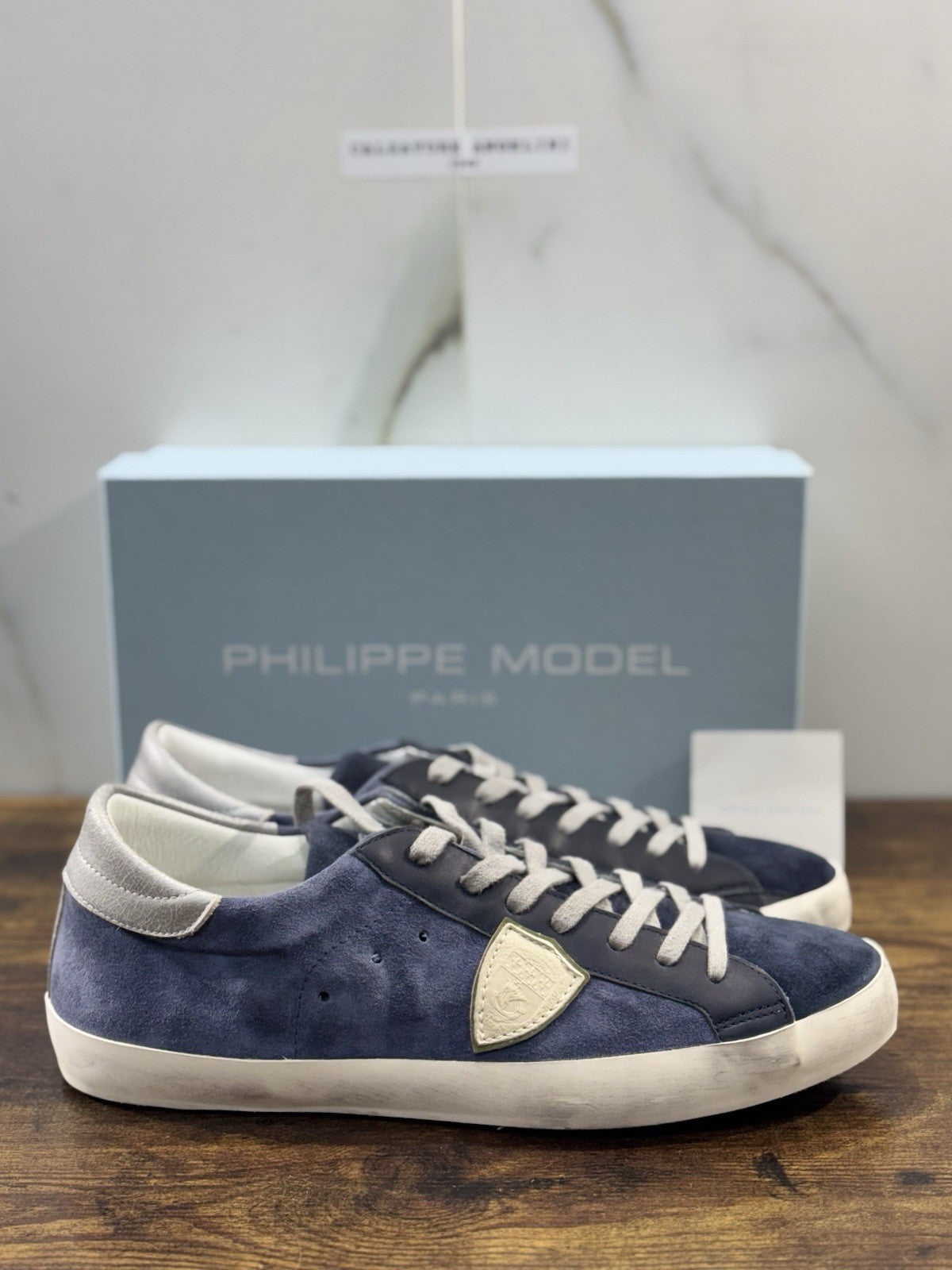 Philippe Model  Paris L u Pelle Blu Sand    Casual Uomo 45