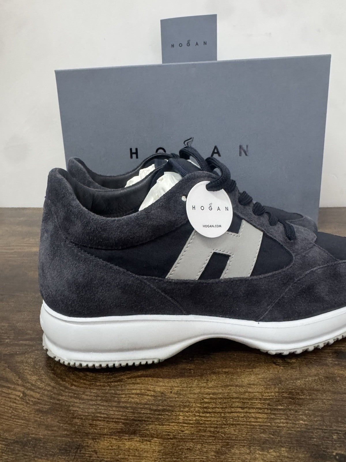 Hogan Interactive   sneaker Pelle Blu   memory foam Luxury Hogan  Uomo 42.5