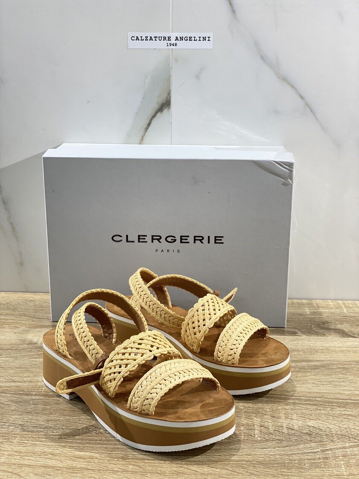 Clergerie Sandalo Donna Flossie   Raffia Naturale Luxury Clergerie Sandal 37