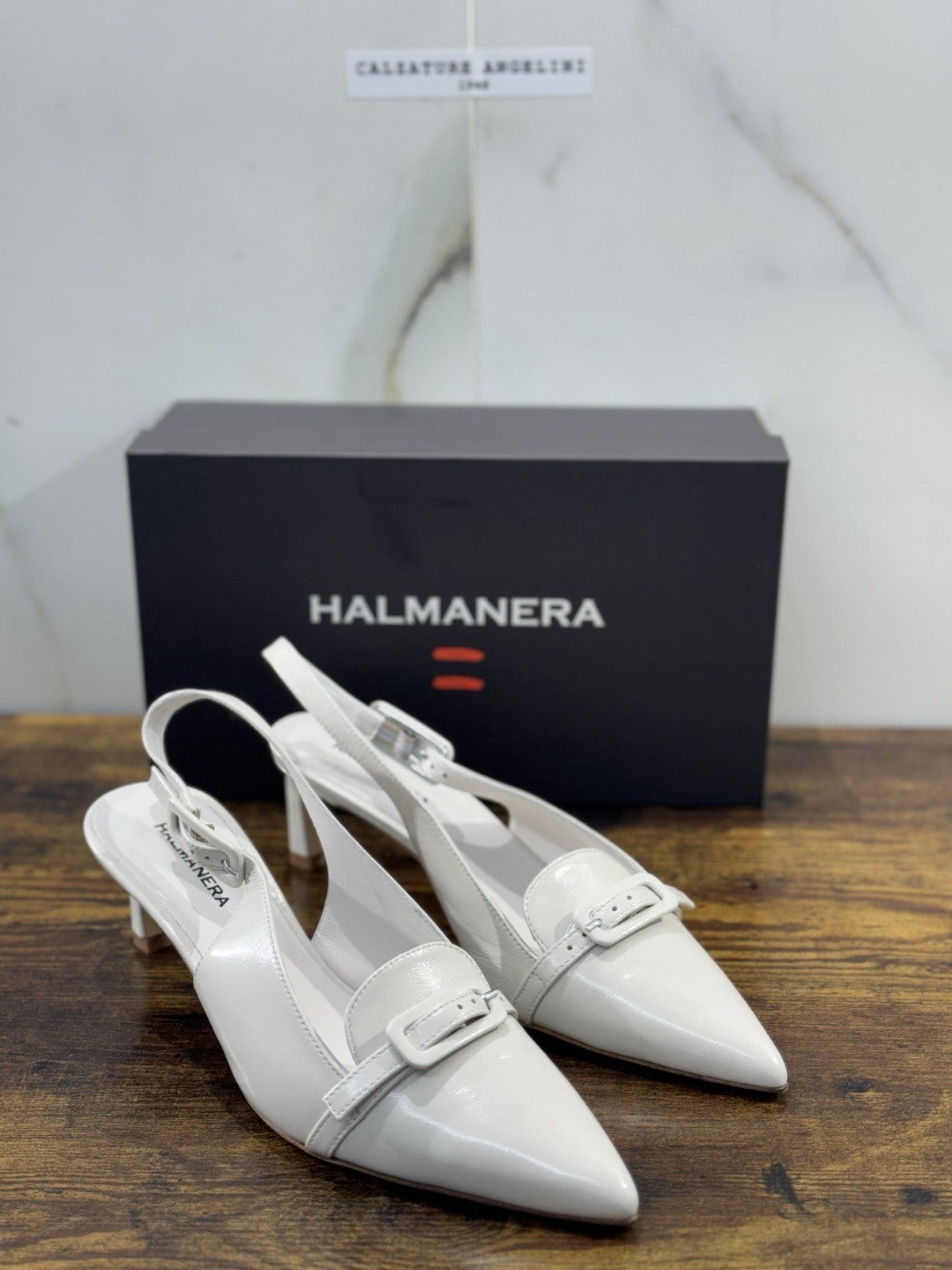 HALMANERA Sling Back Pelle Tofu Luxury Made In Italy Donna 41