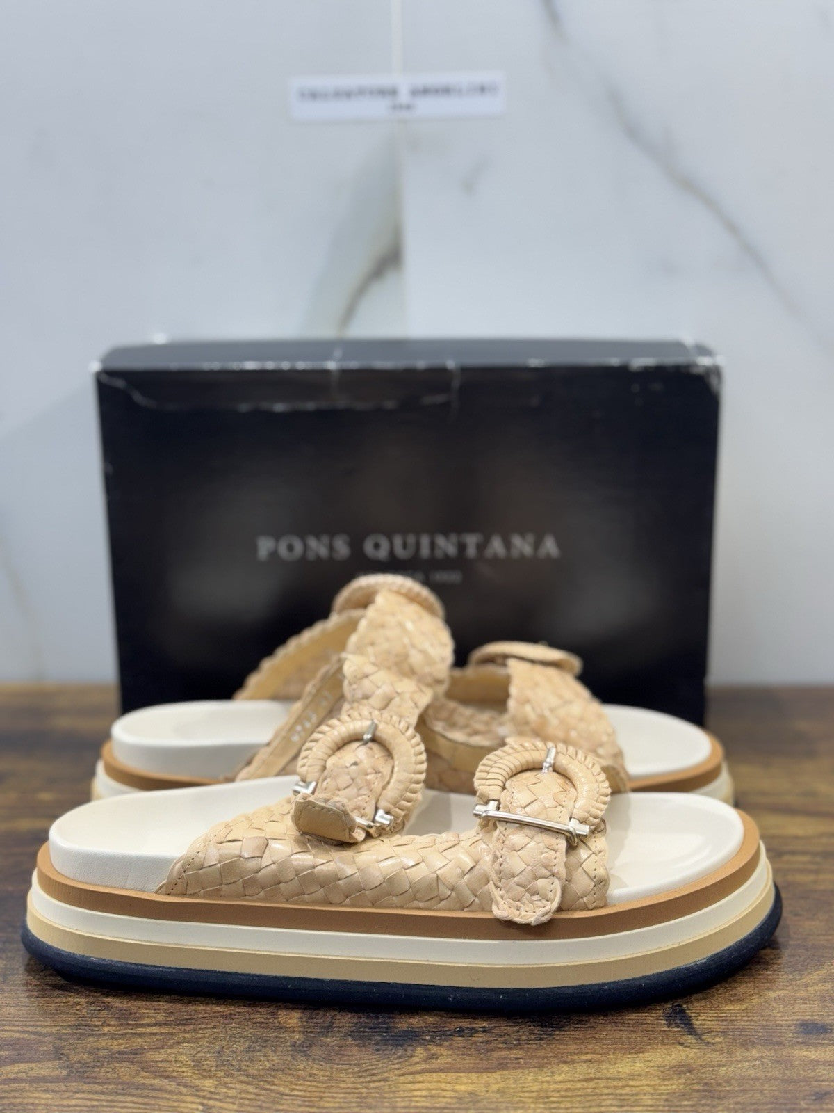 Pons Quintana Sandalo Ciabatta  Pelle Beige   Casual Pons Quintana Donna 41