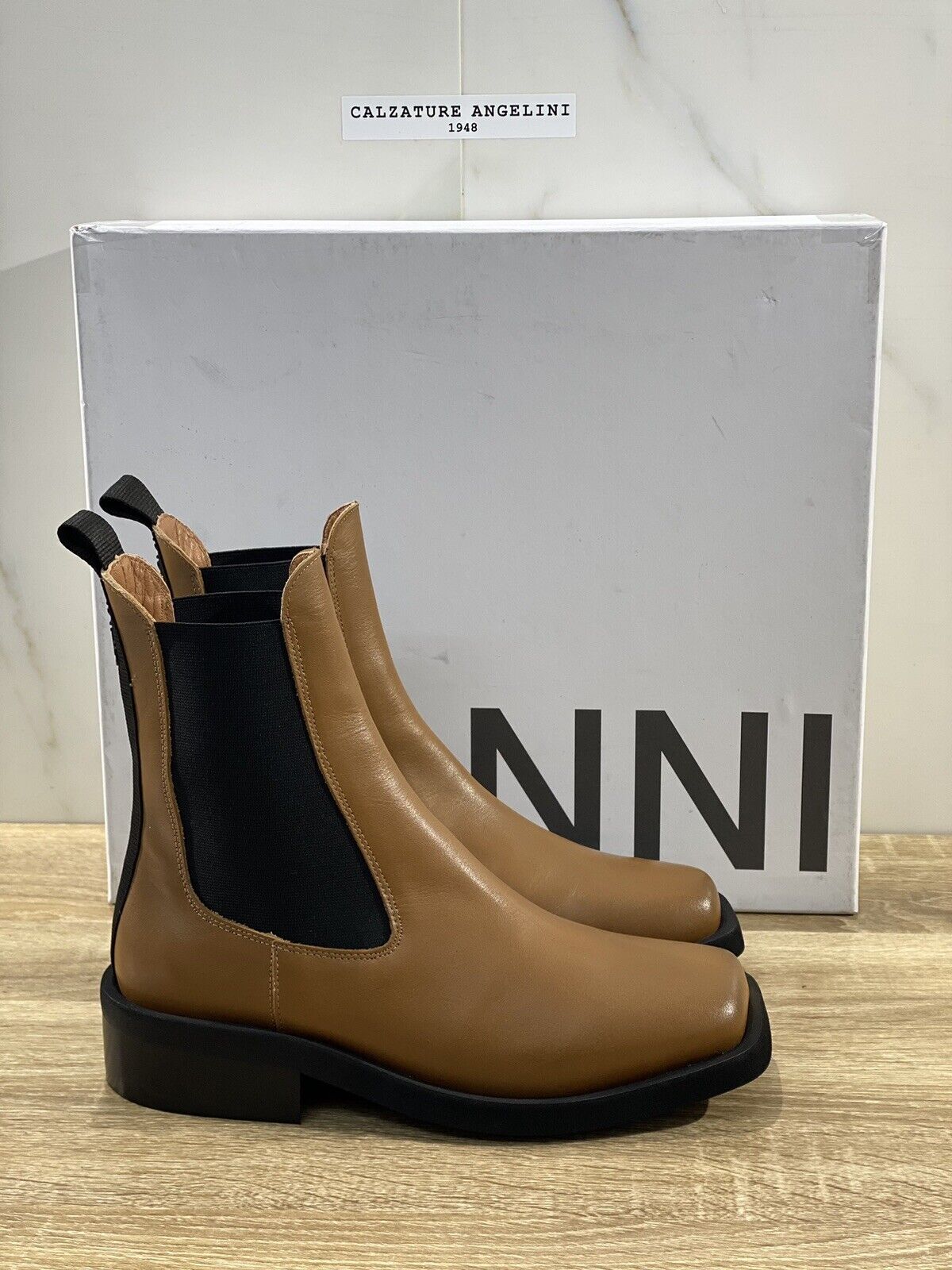 Gannì  Chelsea Boot Donna Pelle Cuoio Chelsea Mid Boot Woman 38