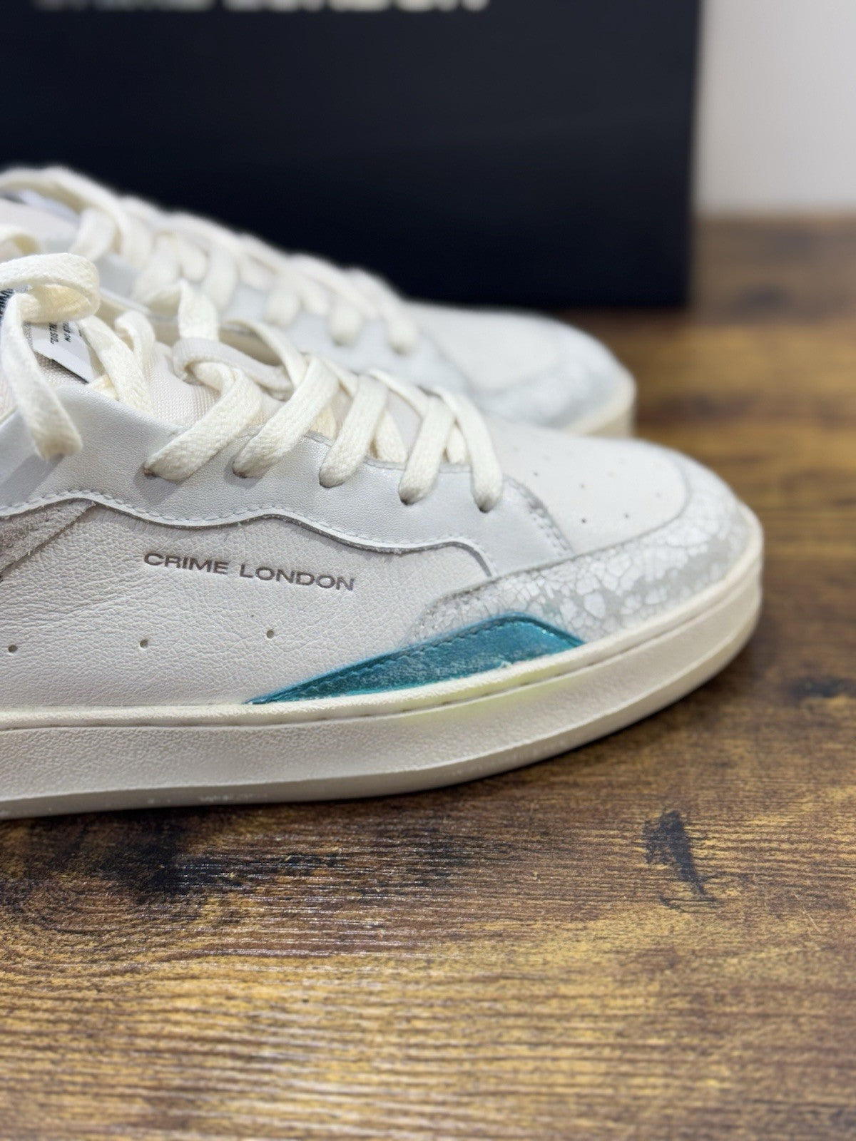 Crime London Sneaker Chelsea Pelle Bianca Donna 37