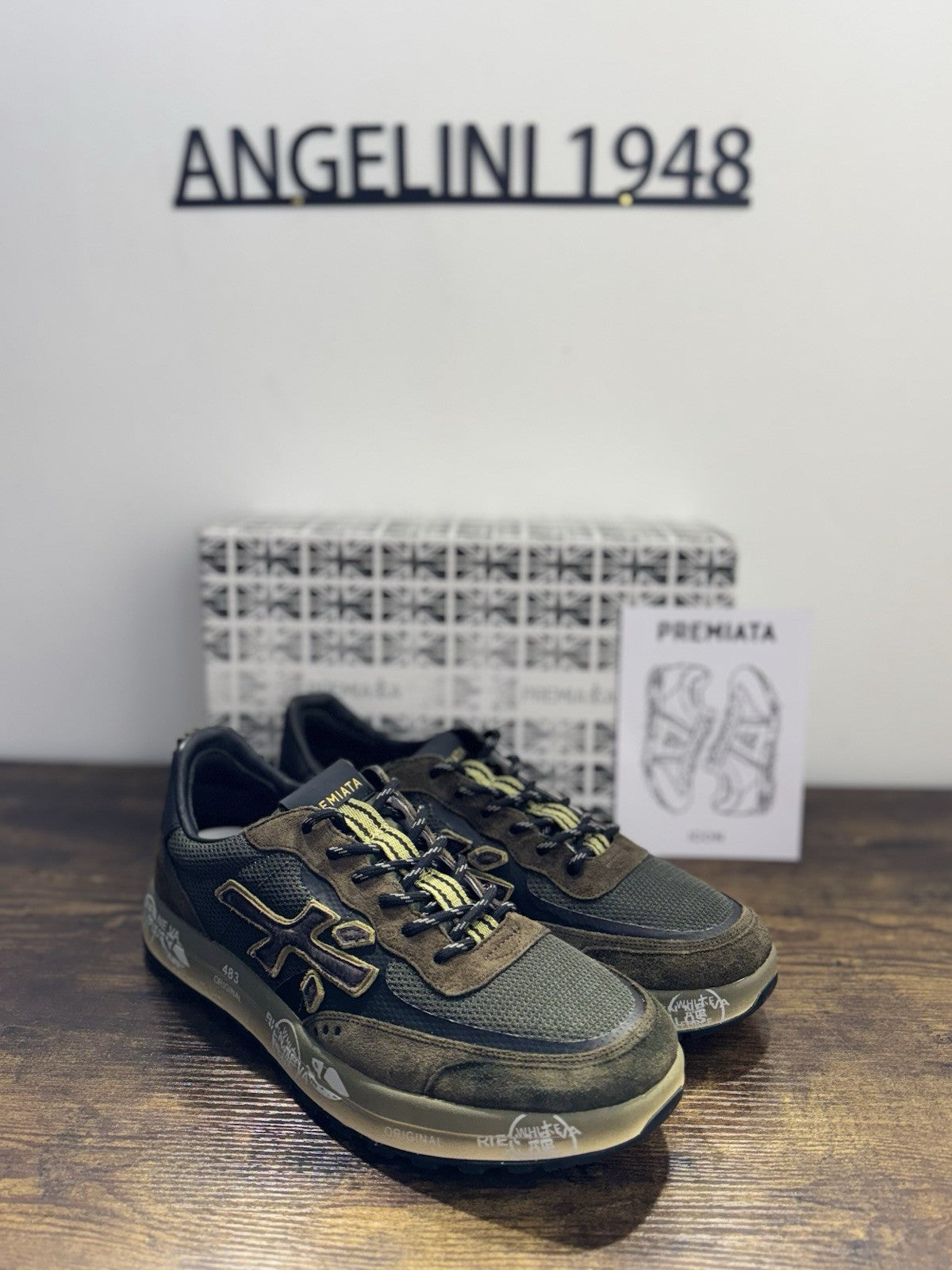 Premiata Nous    Sneaker Pelle Verde   Suede Casual Premiata Uomo 46