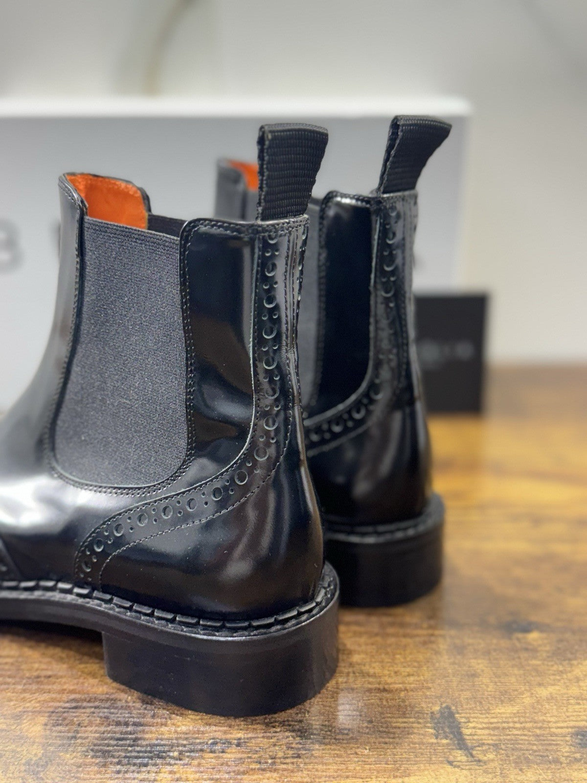 Bruglia Milano Chelsea Boot Nero Pelle  Top Quality Scarpe Donna 41