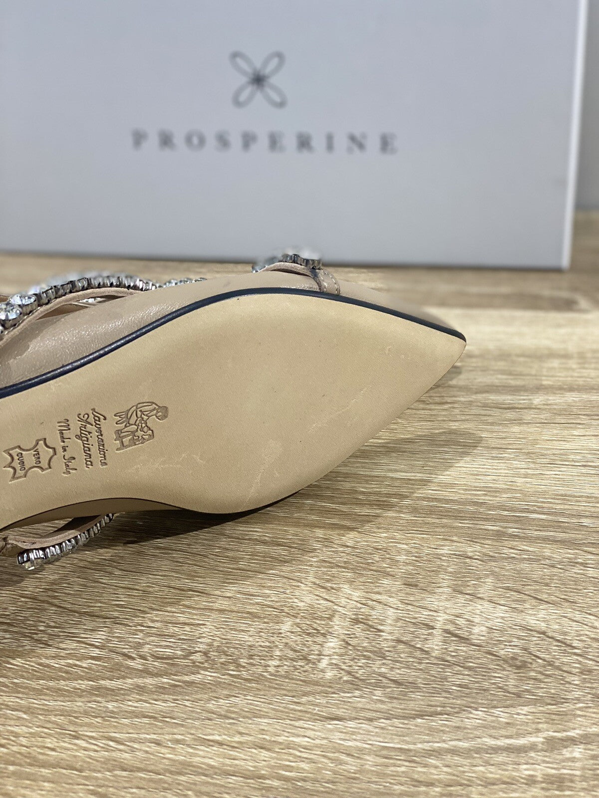 prosperine ballerina donna 8129  in pelle Beige   lavorazione sacchetto 36
