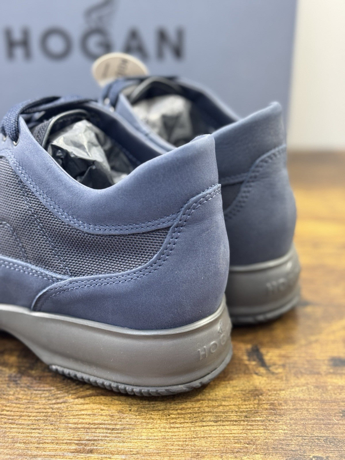 Hogan Interactive Pelle  Blu  Casual Uomo Hogan 40.5
