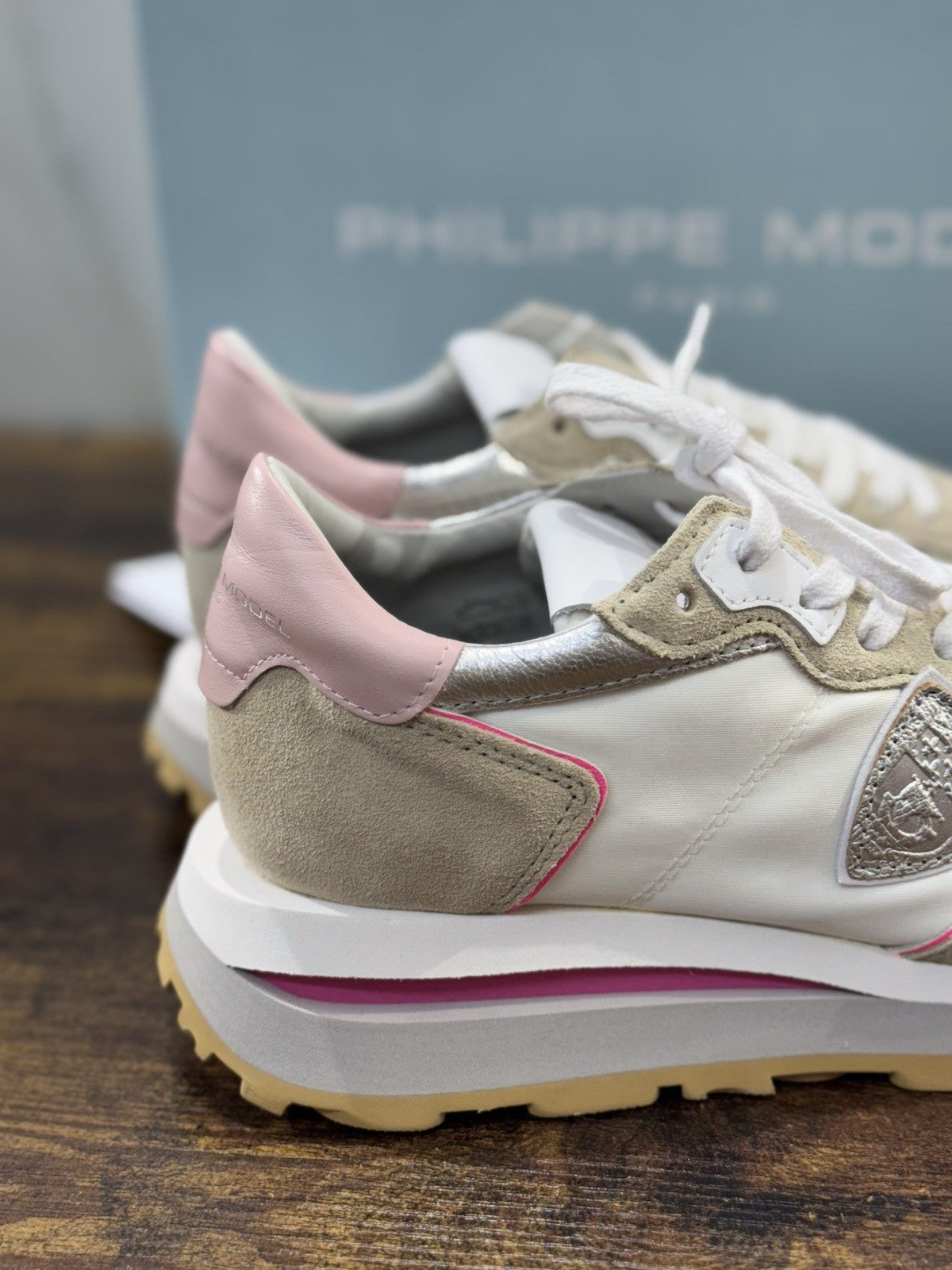 Philippe Model Paris Tropez   Sneaker Pelle Bianca   Donna 40