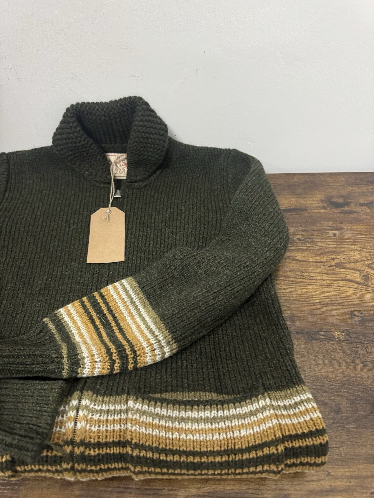 Casa Isaac Maglia Folk 100% Lana Vergine Casual Uomo 46