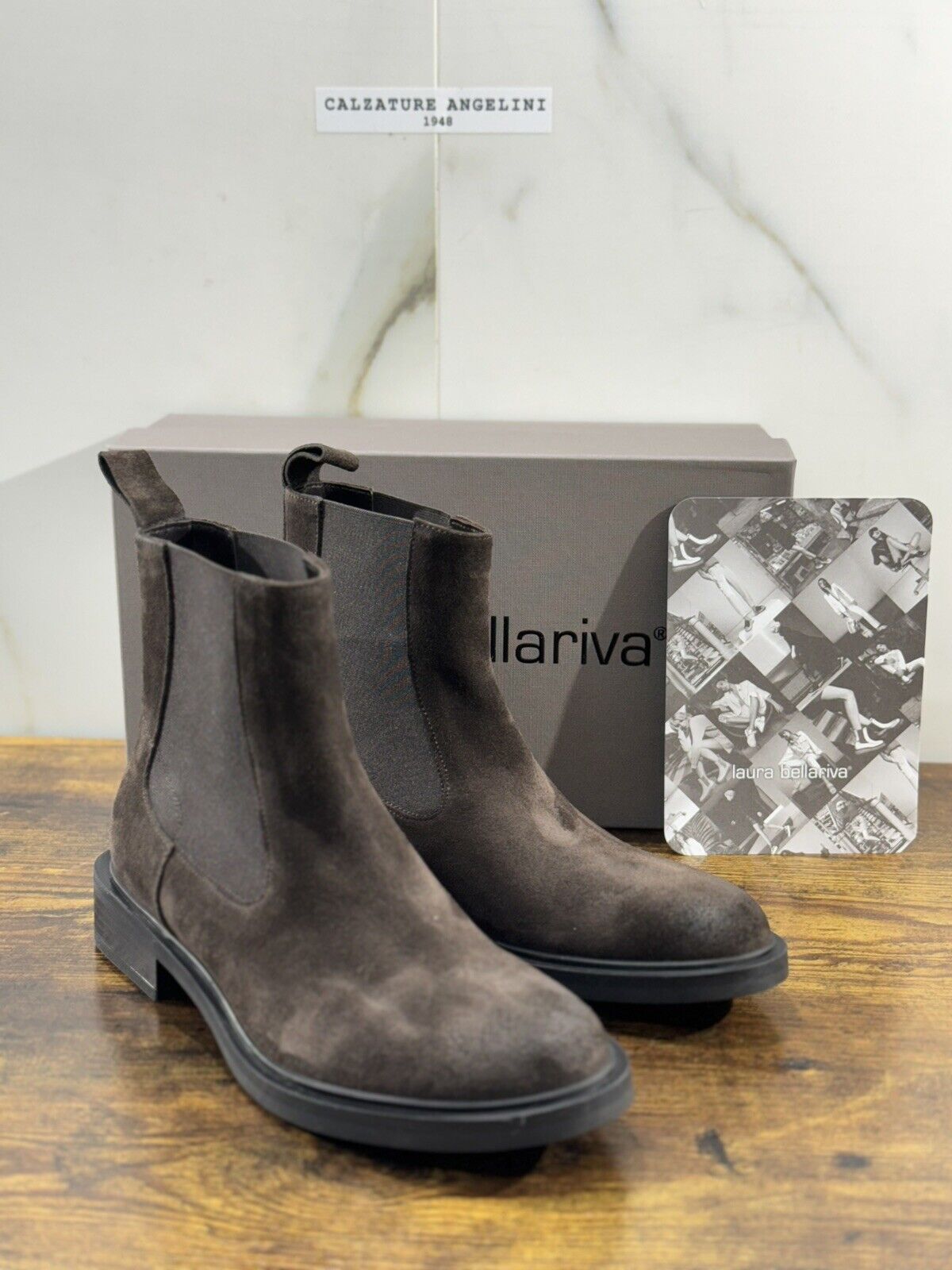 Laura Bellariva Stivaletto  Donna Suede Brown Chelsea Boot Woman 38