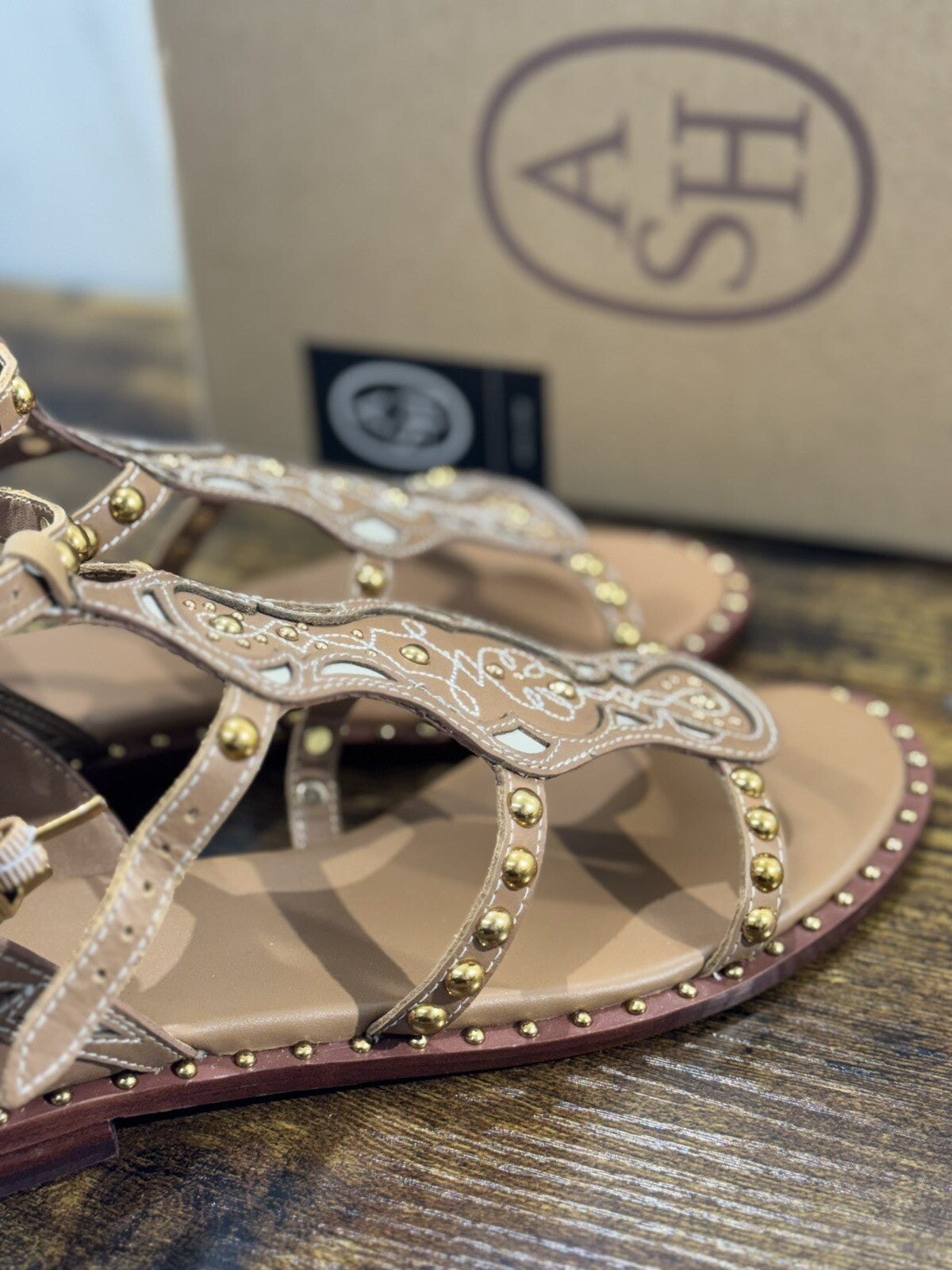 Ash Plaza  Sandalo Donna Pelle Cuoio  Luxury Woman Ash Sandali 41
