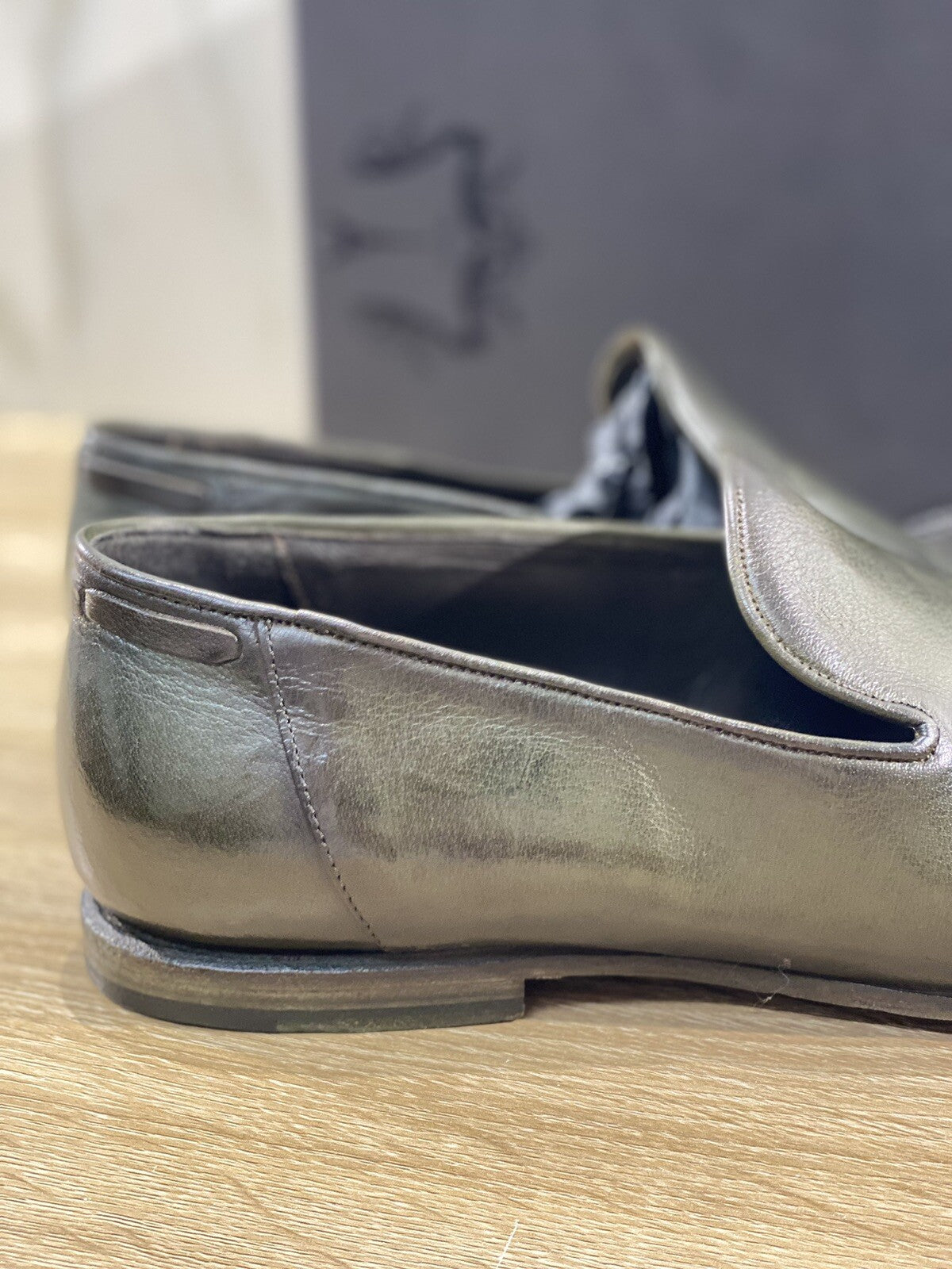 Le Rue Marcel Mocassino Uomo In Pelle Verdone Fully Made In Italy 44