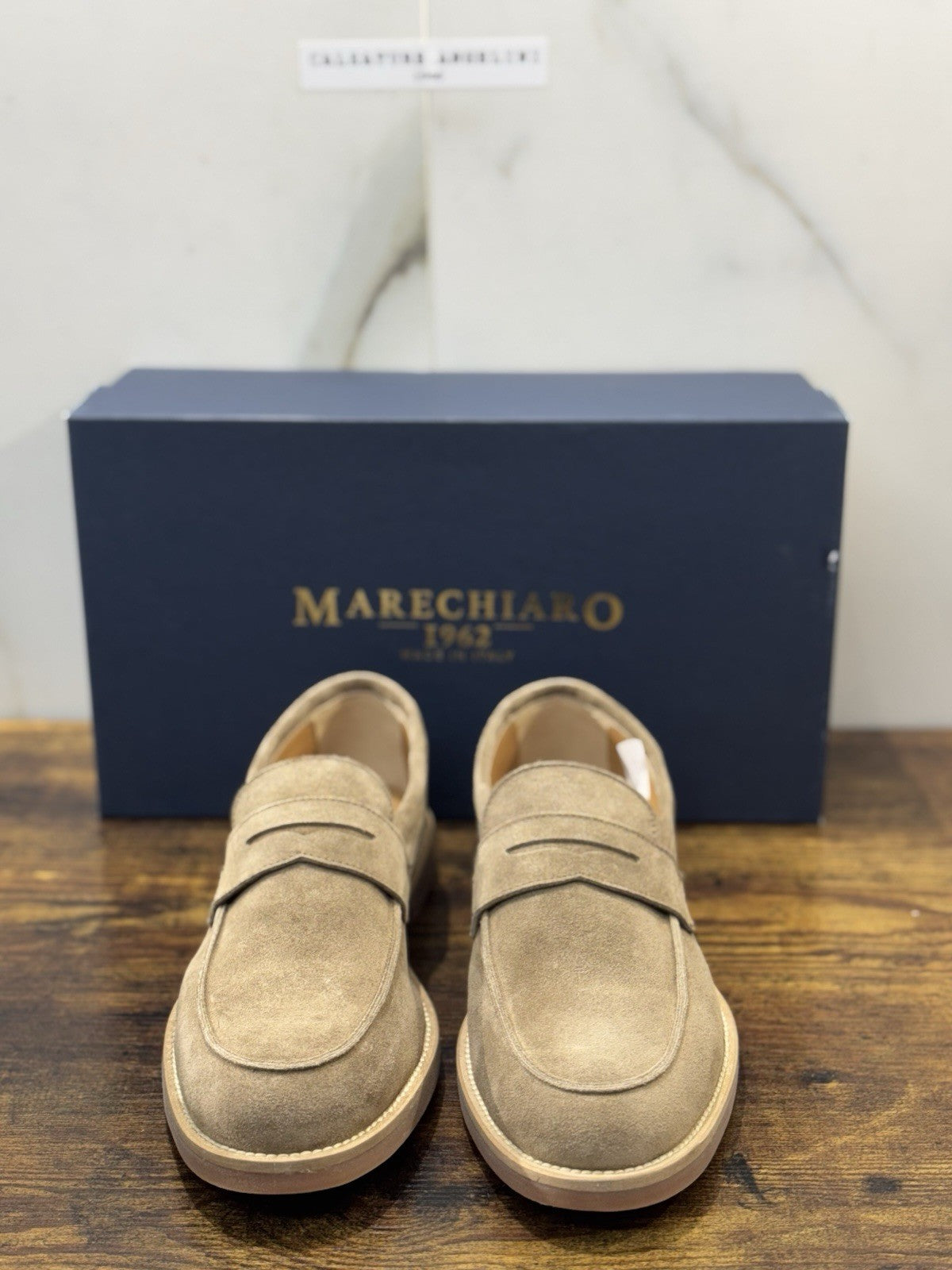 Marechiaro 1962 Mocassino Uomo Summer Icon Suede Beige 40