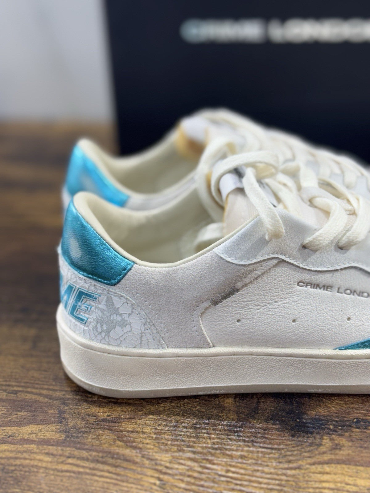 Crime London Sneaker Chelsea Pelle Bianca Donna 37