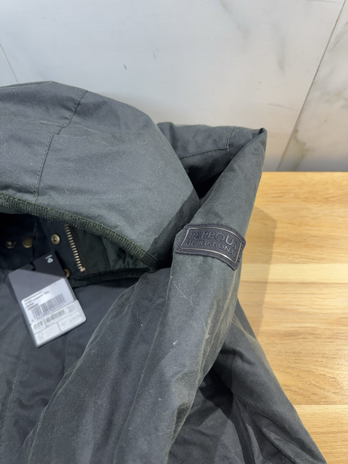 Barbour International Giacca Cerata Longwell Verdone Casual Uomo L