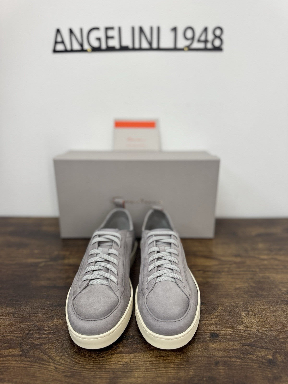 Santoni Sneaker Off Duty Pelle Grey  Luxury Scarpa Santoni Uomo 41