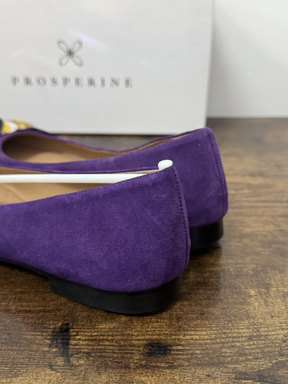 Prosperine Ballerina  Suede Viola Flat  Scarpa Donna 38