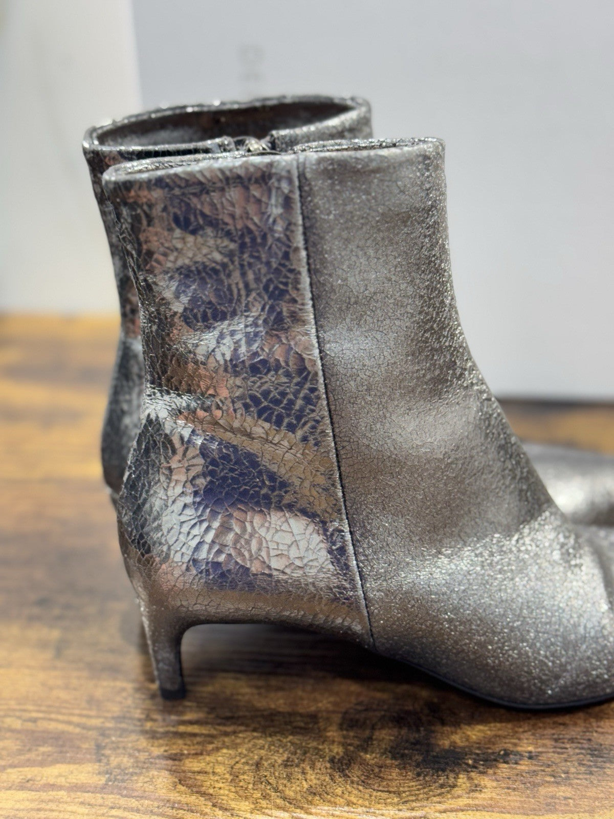 Del Carlo Stivaletto  Pelle Acciaio Luxury Made In Italy Boot Donna 38