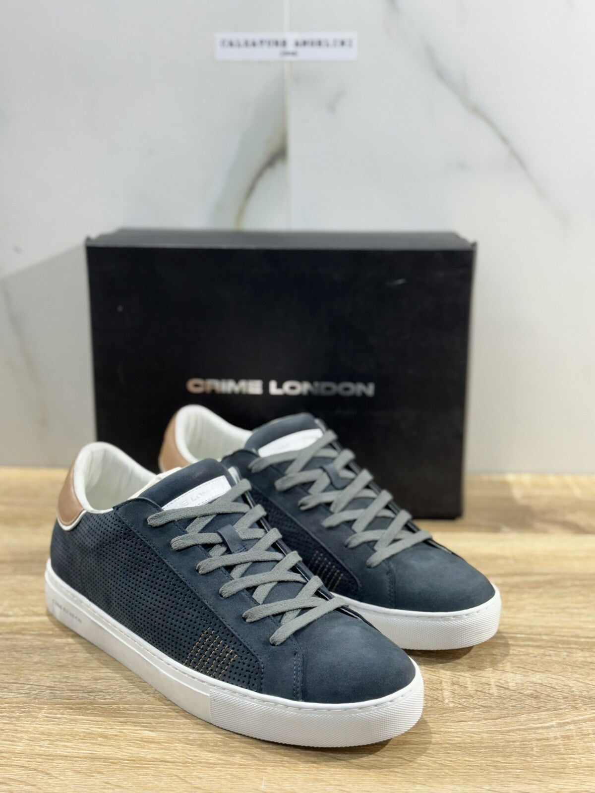 Crime London Sneaker Uomo Low Top Essential      Pelle  Casual Men Shoes 42