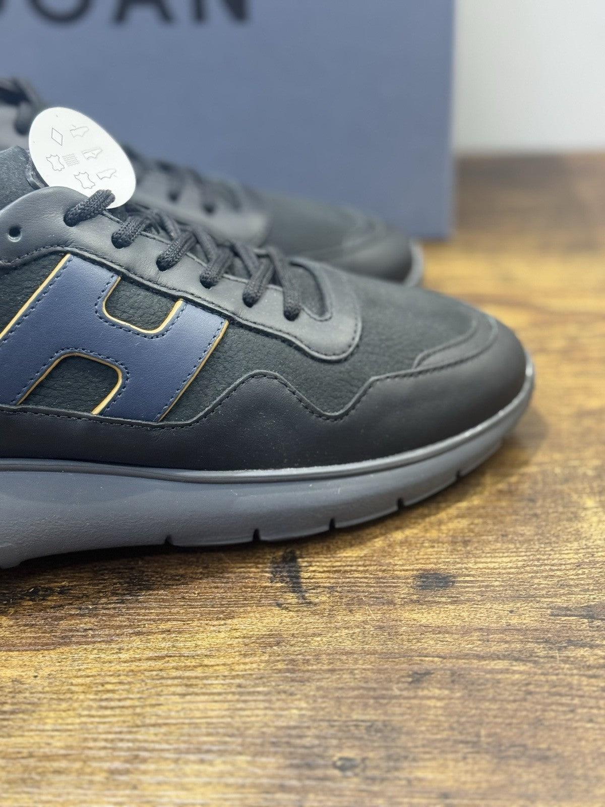 Hogan Interactive 3 Pelle Nero  Casual Hogan Uomo 40