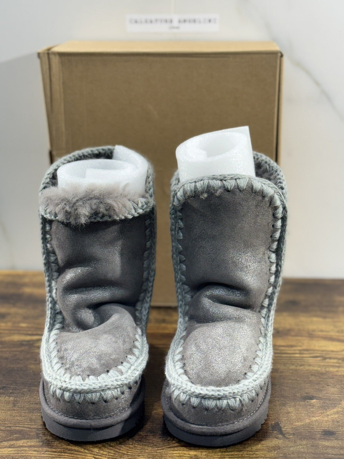 Mou eskimo 24 Grigio Suede Stella Casual Mou Woman Boot 36