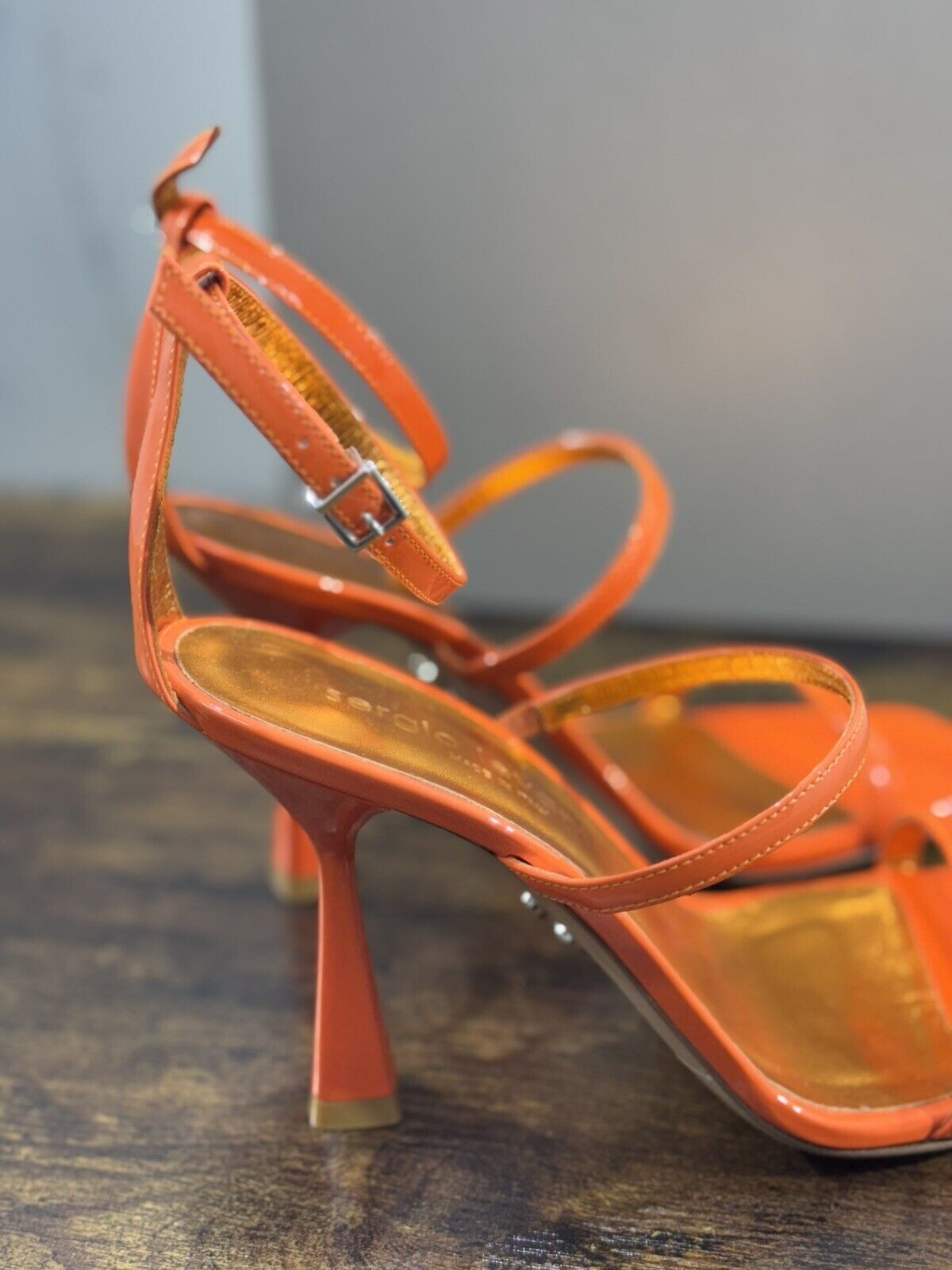 Sergio Levantesi Sandalo Donna Telen  Arancio         Luxury Woman Sandal 37