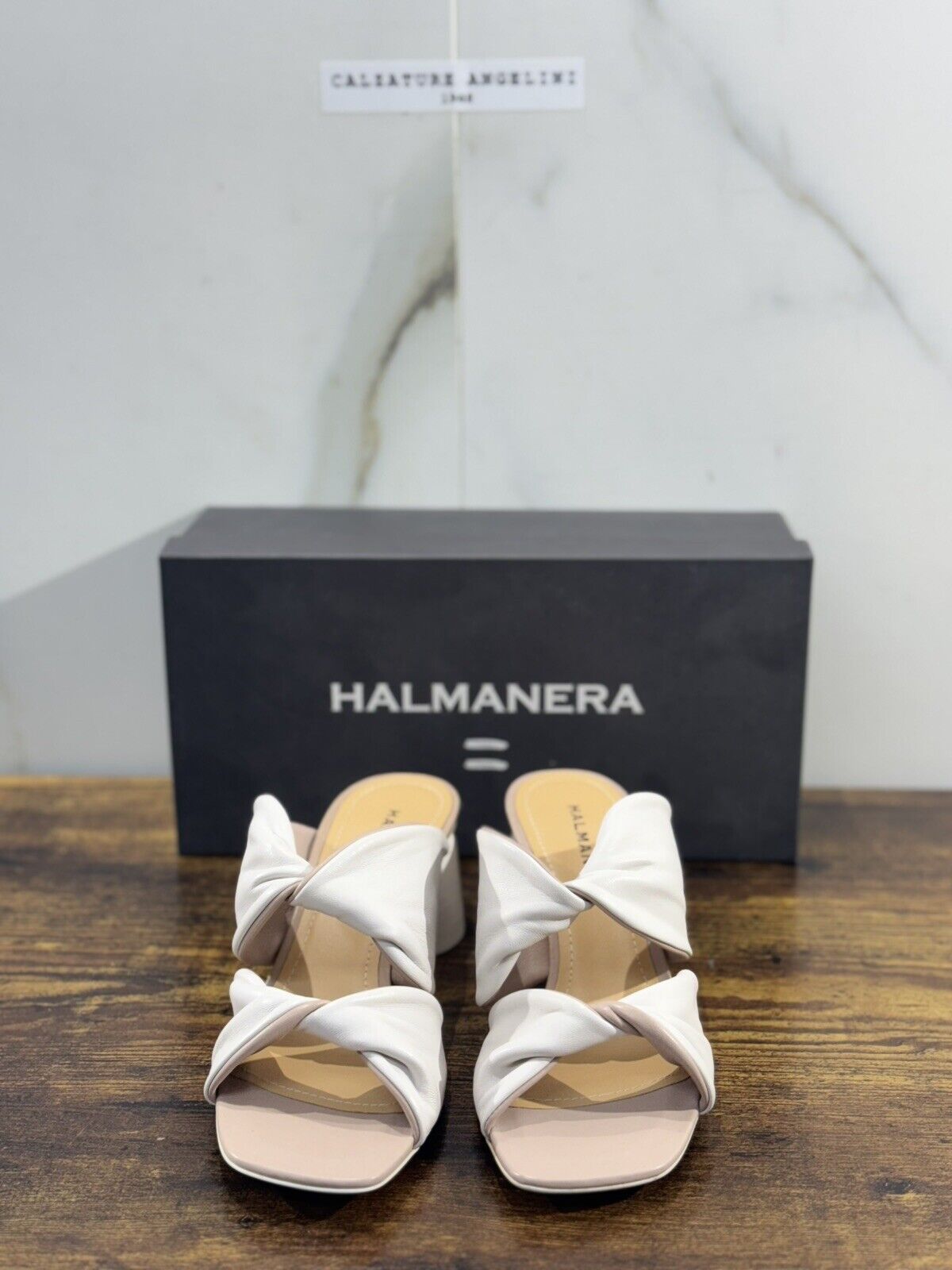 Halmanera Sandalo donna in pelle Naturale luxury sandal Con Tacco 36