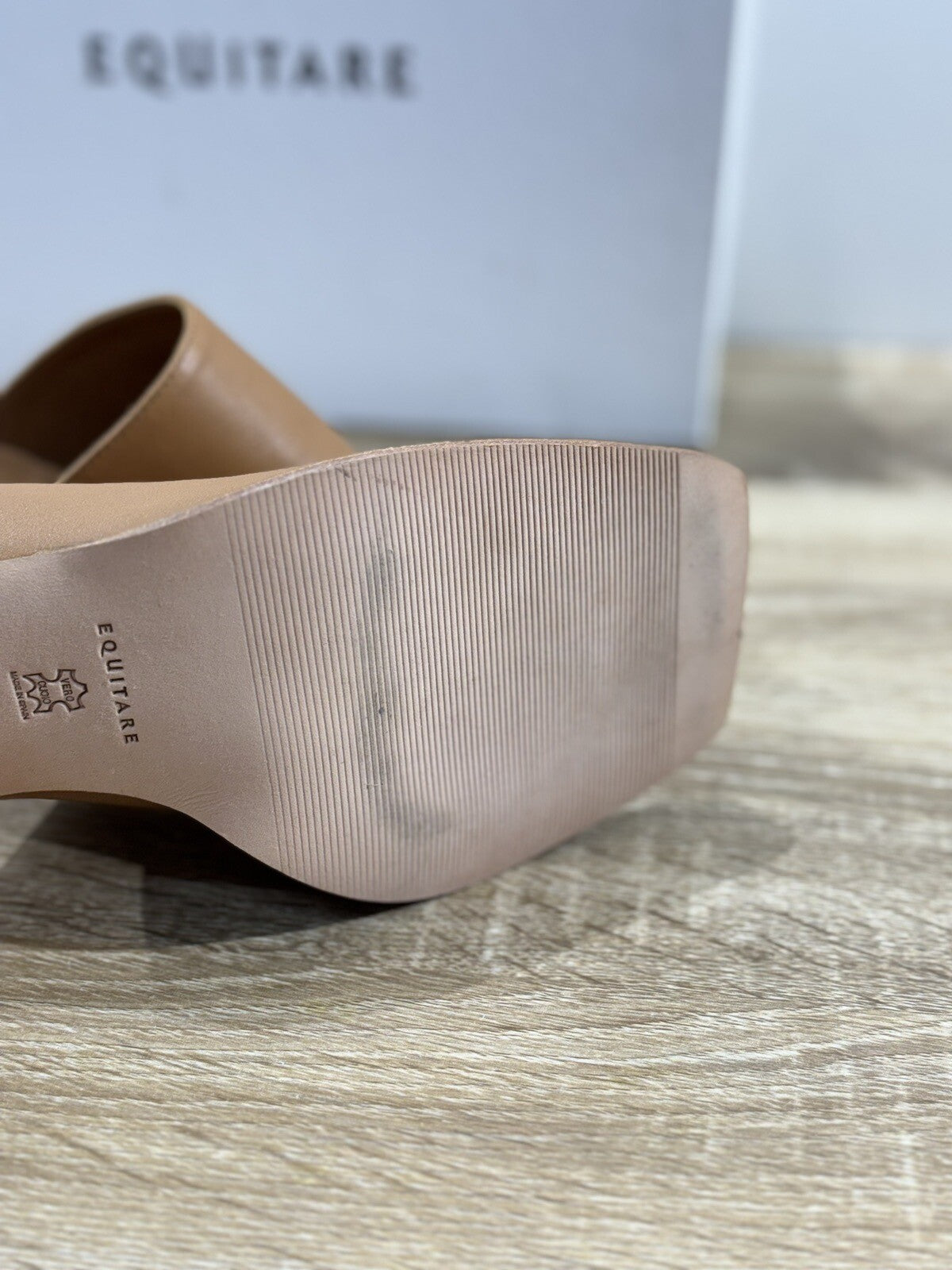 Equitare Sandalo Donna Dorota Pelle Cuoio Super Soft Con Tacco 37