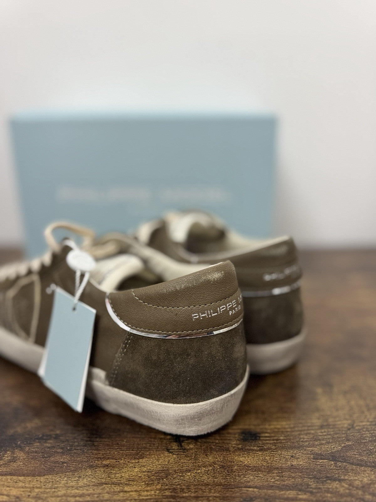 Philippe Model Paris Low Pelle Militare     Casual Sneaker Uomo 42