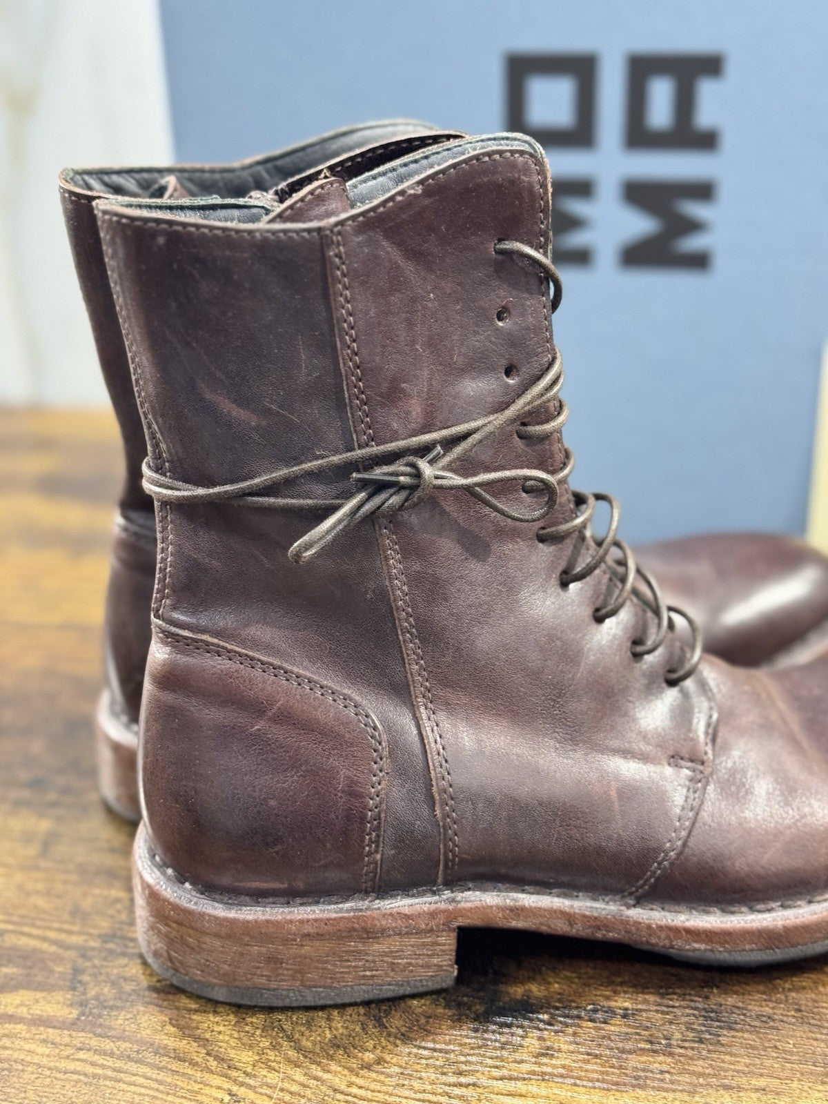Moma Anfibio  Boot Ebano Fatto A Mano In Italia Luxury Moma Boot Donna 39.5