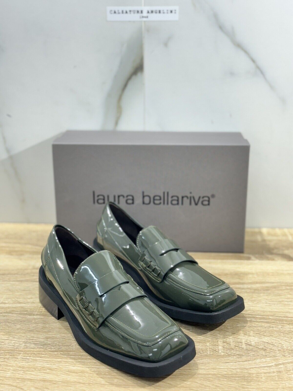 Laura Bellariva Mocassino Donna In Pelle Verdone Loafer Donna Laura Bellariva 39