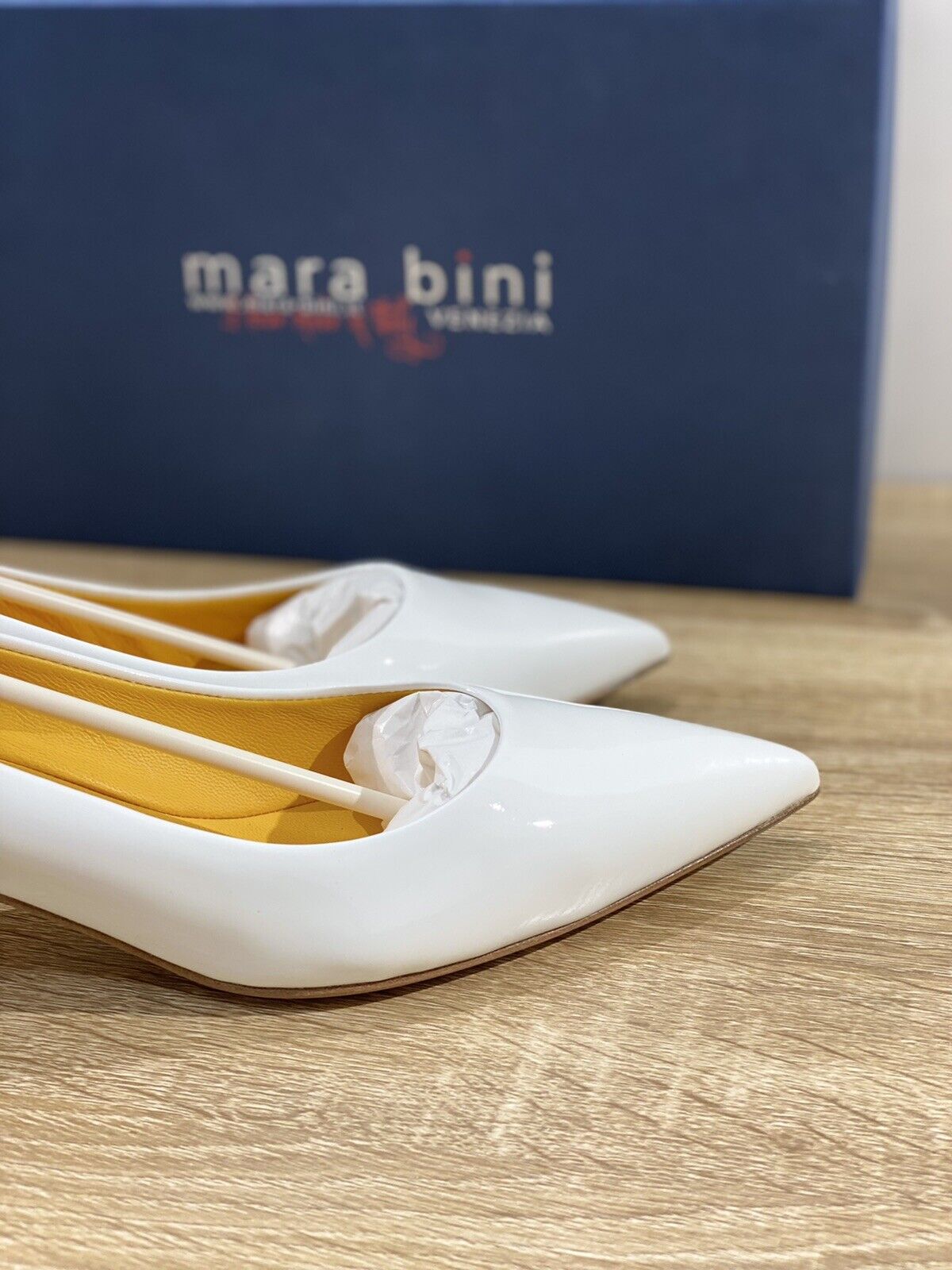 Mara Bini Decolte’ Donna L820 In Naplak Bianco Luxury Handamde In Italy 36.5