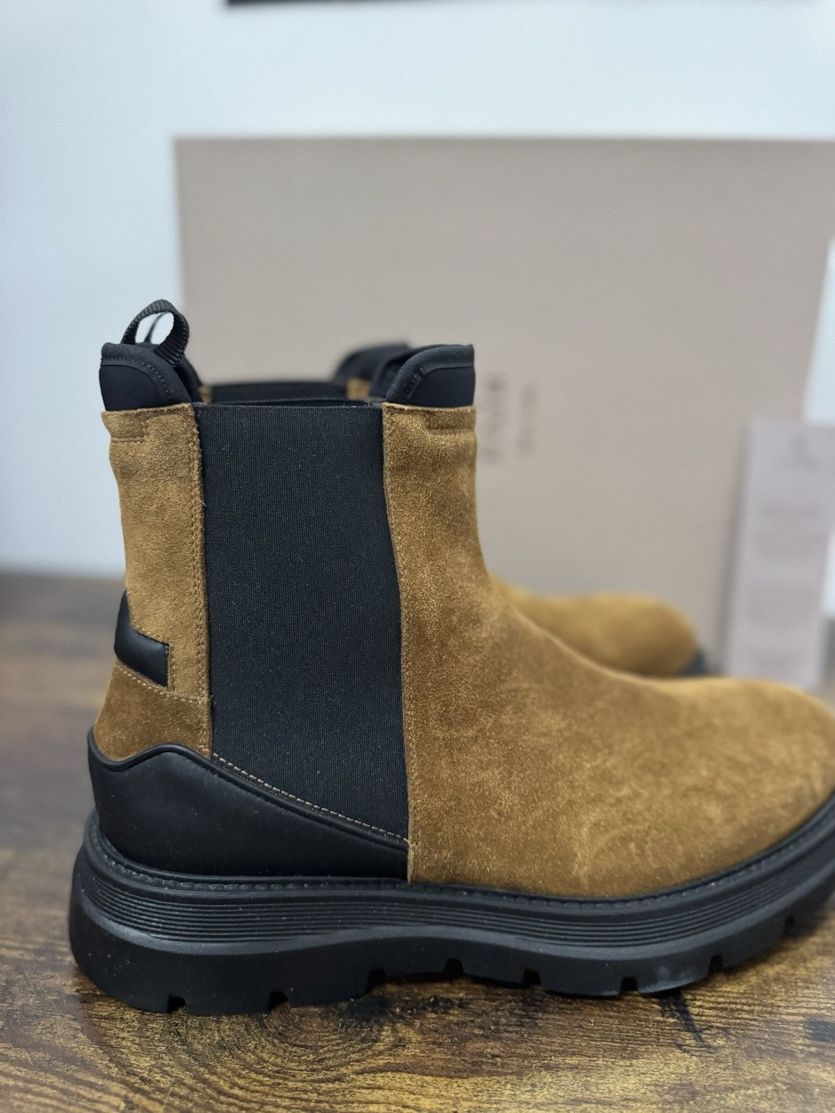 Fabi Chelsea Boot Suede Tabacco Extra Light Casual Fabi Uomo 41