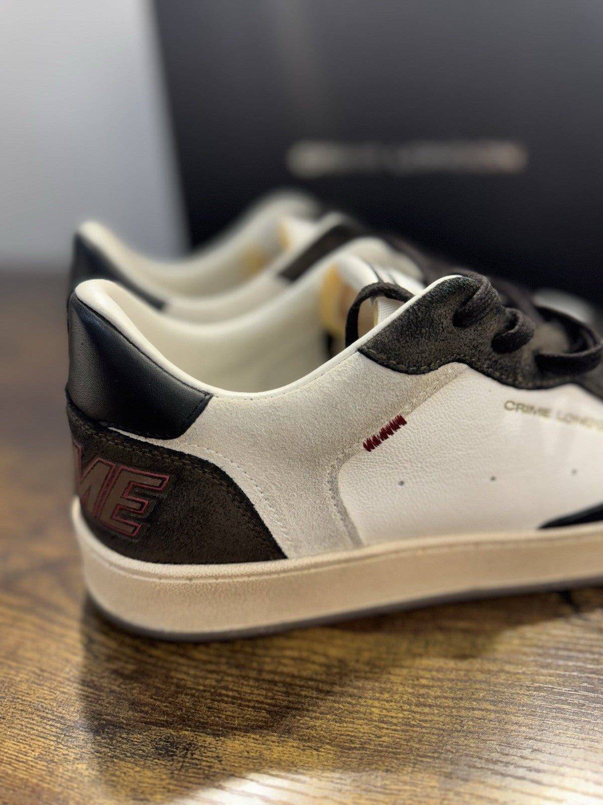 Crime London Sneaker Chelsea  Pelle  Brown Bianca Causal Uomo 45