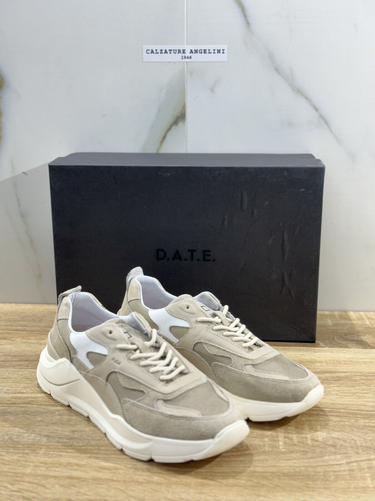 D.A.T.E Fuga Dragon Sand Uomo  sneaker Suede   Casual Shoes 47