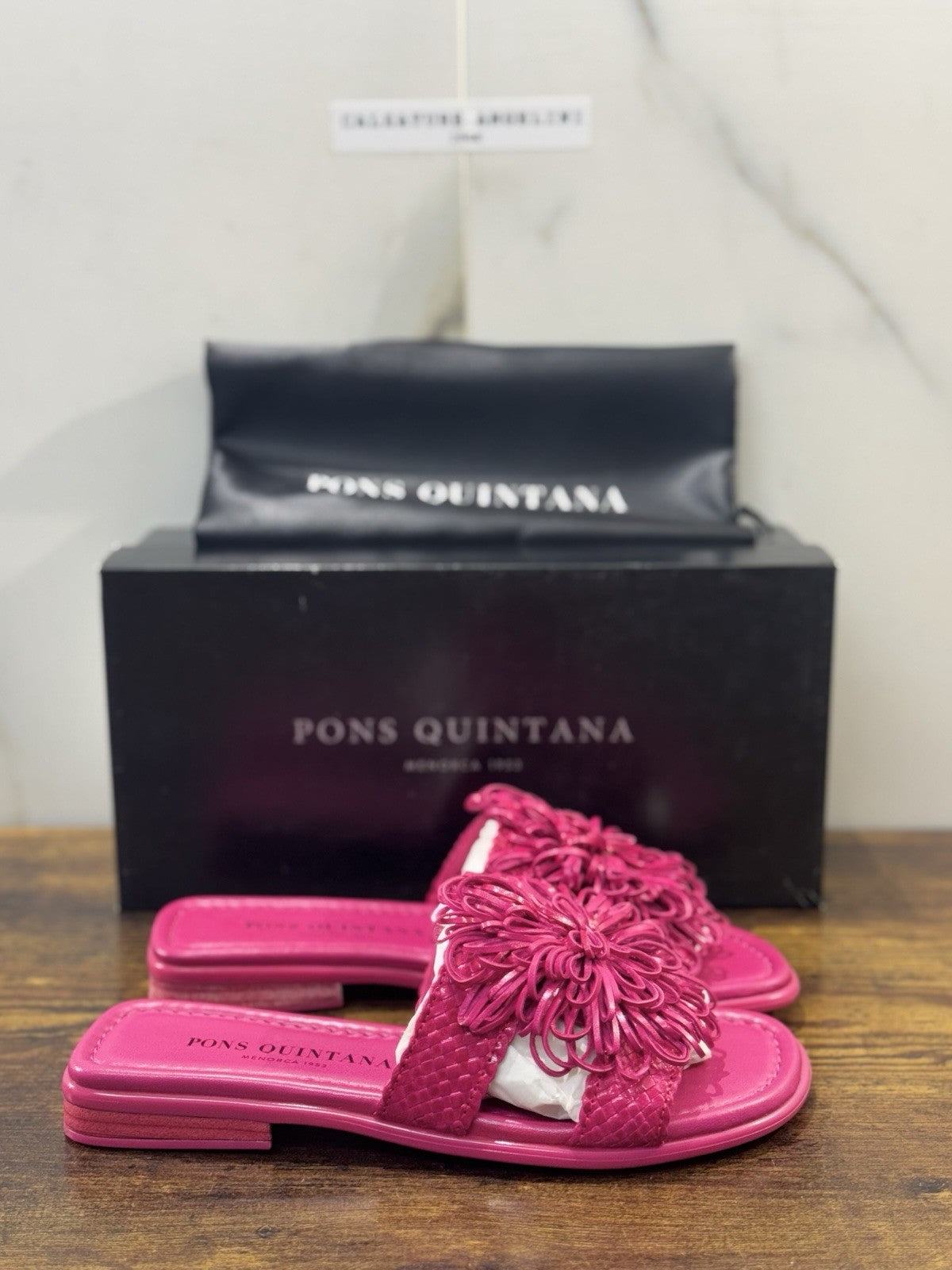 Pons Quintana Sandalo Tina  Donna   Pelle Fuxia     Handmade  37
