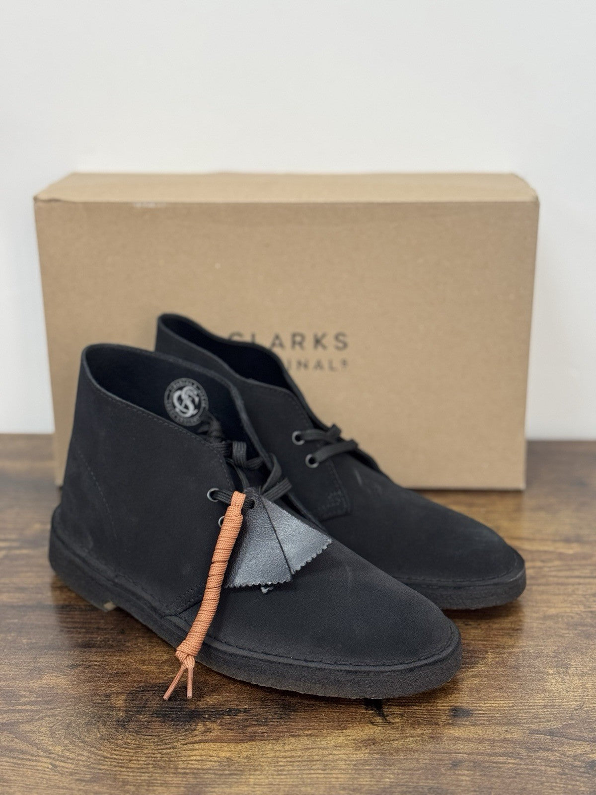 Clarks Desert Boot Icon Suede Nero  Casual Uomo 43