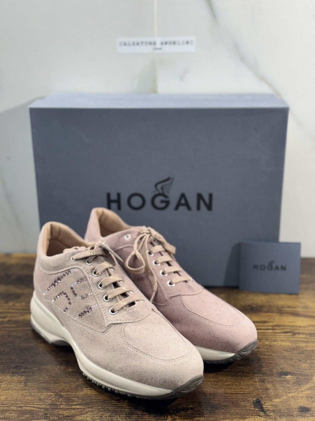 Hogan Interactive Donna Sneaker  H Strass Profilo Pink    Luxury Hogan 39.5
