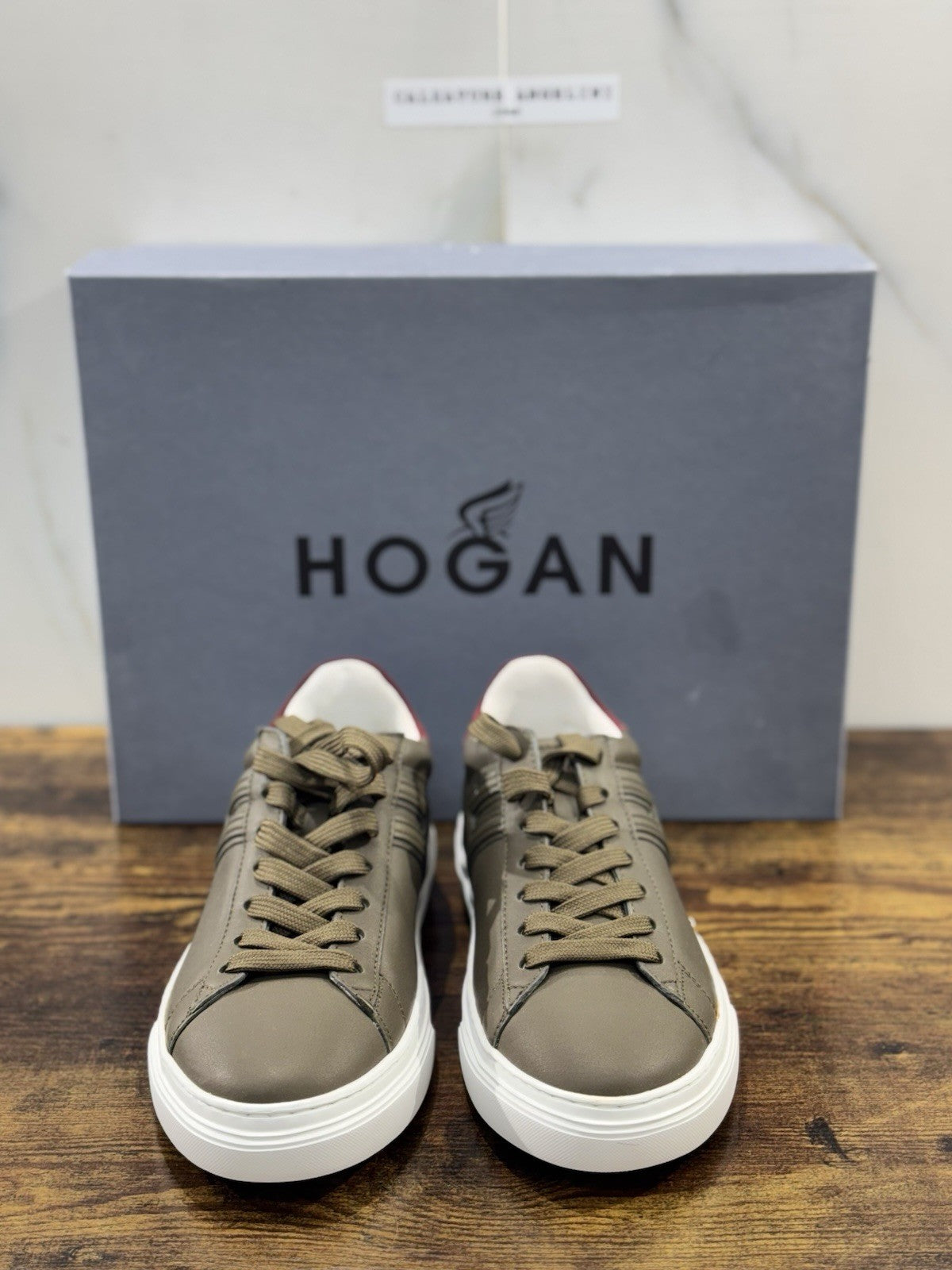 Hogan H365 Sneaker Pelle Verdone Casual Hogan Uomo 40.5