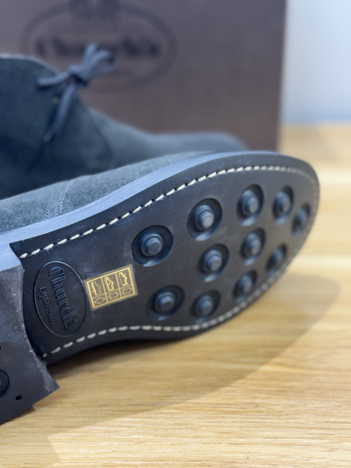 Church’s Ryder 3 81 Polacchino Suede Hematite Luxury Church’s Uomo 40.5