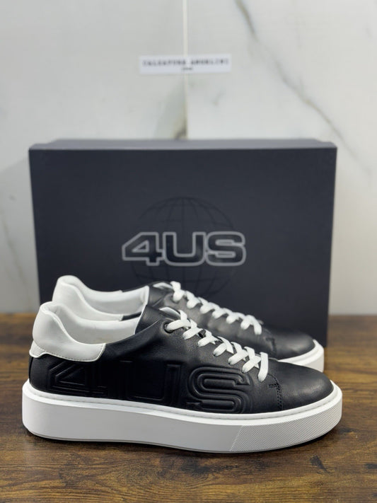 Paciotti 4US Sneaker Uomo Pelle Nera   Casual 44
