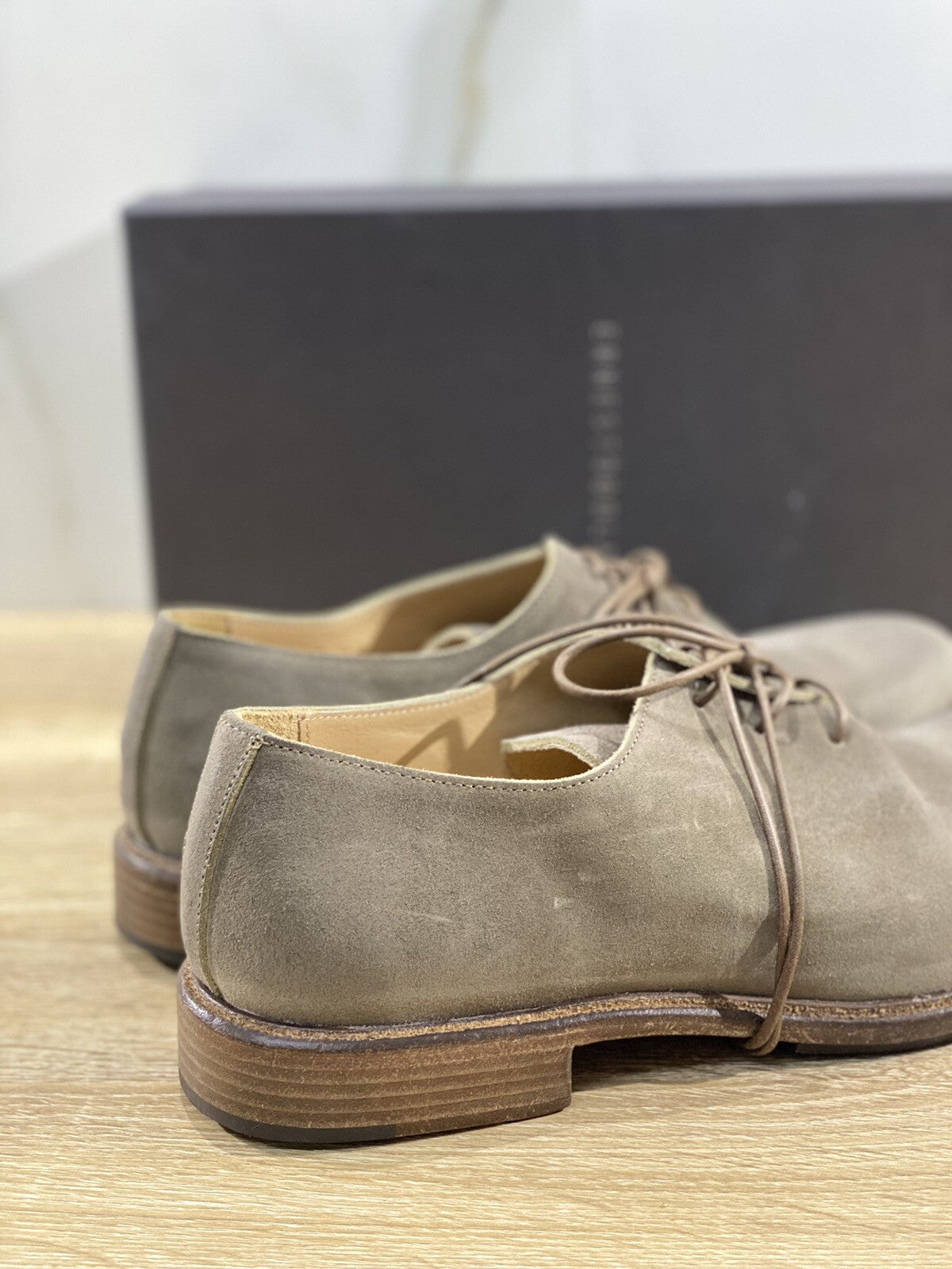 Ernesto Dolani Scarpa  Stringata  Uomo UCLA02   In Pelle Fango Hamdmade 42.5