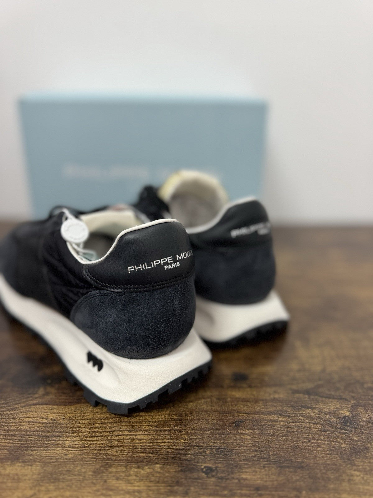 Philippe Model Tour  Low  Sneaker Pelle Suede Blu        Casual Uomo 42