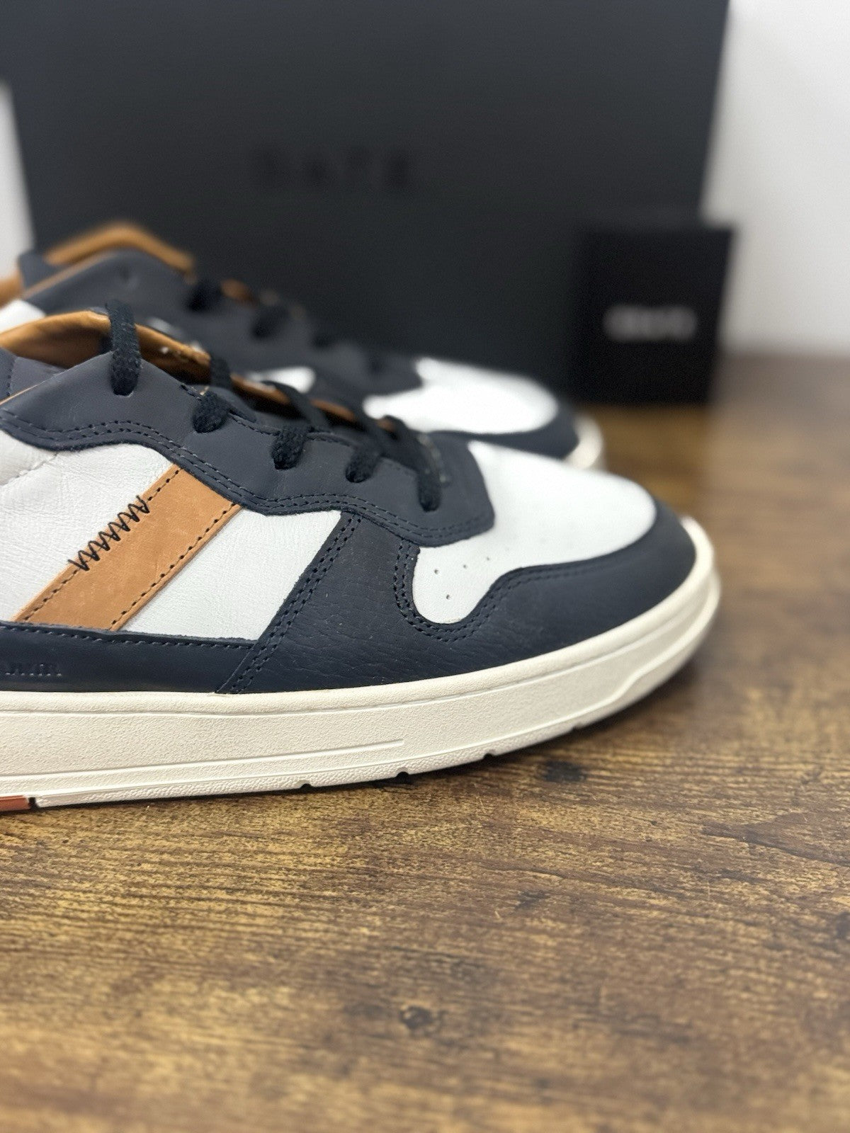 D.a.t.e. Court 2.0 Sneaker Pelle Bianca Blu  Casual Uomo 45