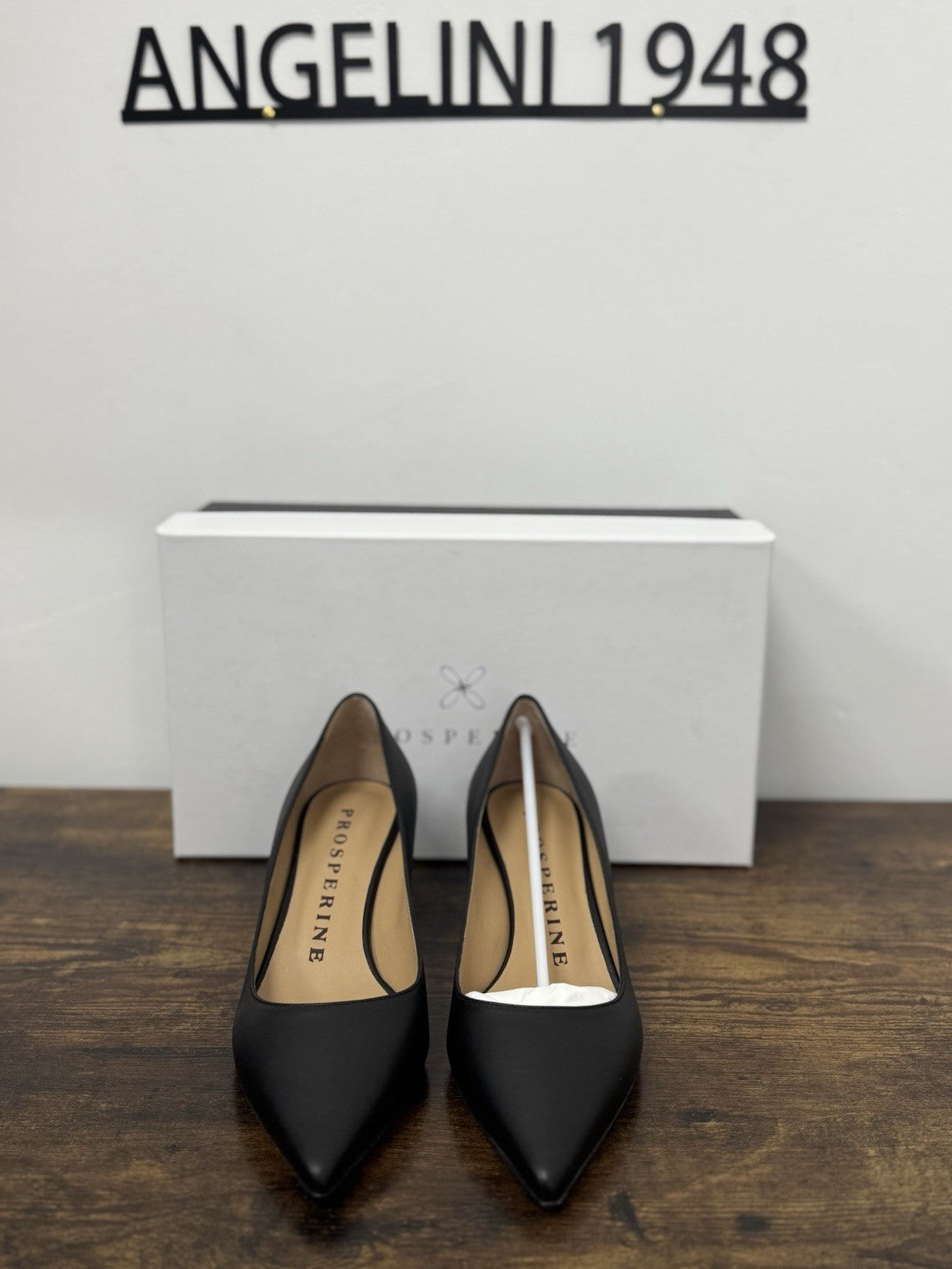 Prosperine Décolleté Pelle  Nero Con Tacco  Scarpa Donna 38.5